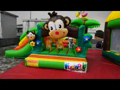 скольжение хвастуна брезента ПВК 0.55мм раздувное/внушительный надувной замок обезьяны video