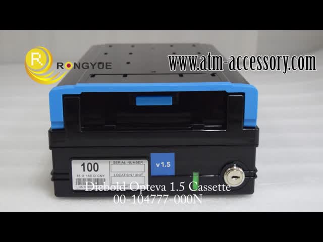 ATM Machine Parts Money Box Diebold Cash Cassette OP 1.5 Currency Cassette With Lock 00104777000D 00103332000B