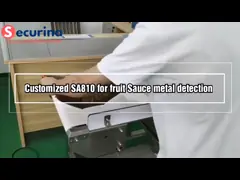 Ленточный транспортер металлоискателя двойного дисплея сигнала промышленный обнаруживает все металлы video