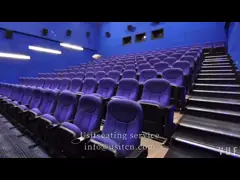 Firm PU Theater Seating Recliners , Church Theatre Seating Unique Gravity Reposition