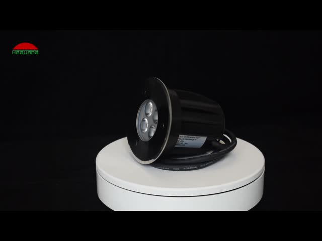 Мини 3W привело света земли нержавеющая сталь 316L закалила управление стеклянной крышки внешнее видео