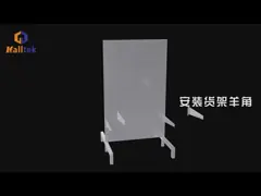 Стальные стойки для витрины магазина легко собрать 60 кг грузоподъемности на уровне video