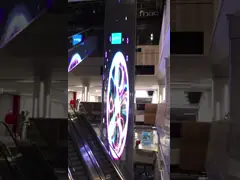 Прозрачное стекло окна экрана дисплея СИД рекламируя афишу СИД видео- стены декоративную крытую video