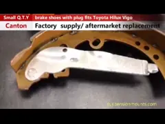 04495-OK070 04495-0K120 K2809 Drum Brake Shoes Replacement For TOYOTA HILUX VIGO