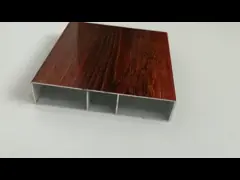 Wood Grain Aluminum Square Tube External Wall Aluminum Profiles Partition Ceiling