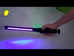 работы УДАРА СИД 8W лампа обеззараживанием перезаряжаемые светлая портативная UVC video