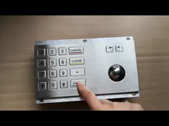 УСБ числовой клавиатуры хода 0.45мм промышленный 10 оптически номеров трекбола металла video