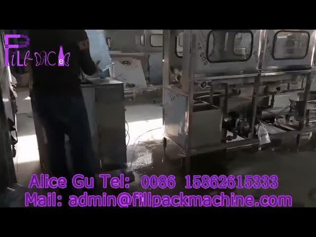 QGF-120 barrel / gallon  bottle water  filling equipment with automatic bucket loading device / plant / machine / system