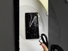 Мышь клавиатуры ключей рабочего стола 87 промышленная для материала резины машины Линукса КНК video