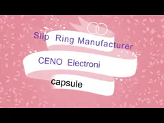 IP65 Capsule Slip Ring OD 22mm Logam Mulia Bahan Kontak Untuk Mesin Pengerjaan Kayu