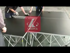 Складывая алюминиевая платформа этапа складная удобная высота 200мм до 800мм video