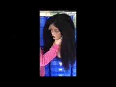 Парики фронта шнурка человеческих волос 300% video