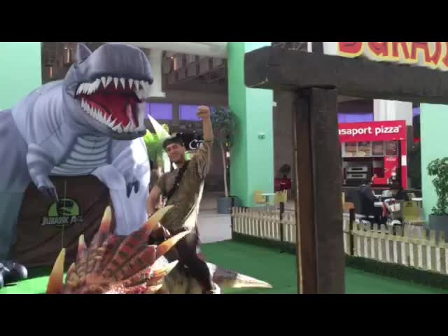 Electric Walking Dinosaur Rides Coin Operated For City Plaza CE ISO Approval