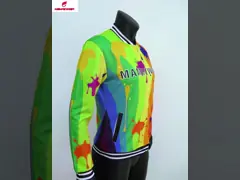 Куртка спорт полиэстера стильной сублимации случайная с карманами удобными video