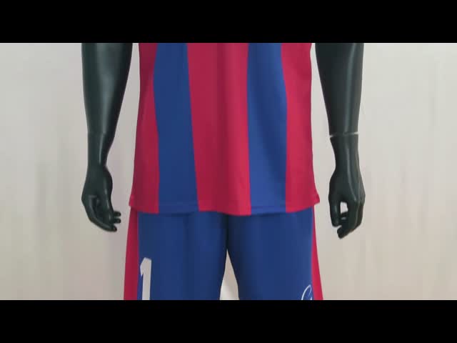 Personalised Soccer Sports Clothing 100% Polyester Fabric Cool Football Jerseys