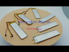 3.7V 352080 550mAh Lithium Polymer Battery MSDS UN38.3 12 Months Guarantee