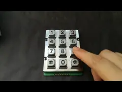 Audio Telephone Industrial Keypad With Backlight Access Control Zinc Metal Material