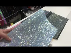 Огнеупорное 54/55' голографическая ткань кожи яркого блеска 3D video