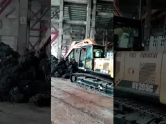 24T Crawler Excavator Disesuaikan Orange Peel Grab