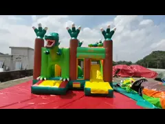 Хвастун детей игры 5кс5кс3.5М приключения динозавра ЭН71 раздувной video