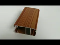 Thermal Break Bridge Wood Grain Aluminium Door And Window Frames