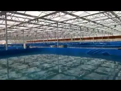 Круглый формы складной ПВХ покрытый рыбный резервуар материала пруда брезентная крышка складной рыбный резервуар video