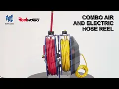 Автоматической управляемый весной вьюрок шланга воздуха и воды с механизмом управления скорости video