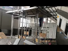 Дом Prefab черни света дома курорта бревенчатой хижины стальной модульной полуфабрикат крошечный video