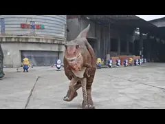 Flexible Leaky Sunscreen Custom Realistic Dinosaur Costume Displayed At Mall
