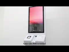 киоск системы POS оплаты обслуживания собственной личности 21.5In настольный с держателем и принтером столба video