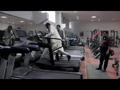 Кардио выскальзывание идущего пояса спортзала кривой Воодвай коммерчески Стрипед третбаном анти- video