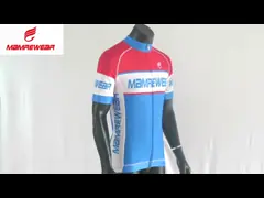 Про трек ткани сетки команды задействуя подгонянную одежду велосипеда Джерси/дороги video