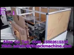 Пневматическая/электрическая машина упаковки бутылки, коробка формируя оборудование video