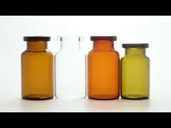 янтарный фармацевтический контейнер пробирки боросиликатного стекла 10мл для лекарства video