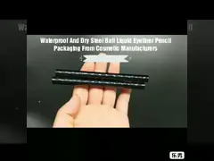 Изготовленный на заказ водоустойчивый автоматический карандаш брови с печатанием шелковой ширмы щетки video