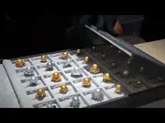 FCC Certisfication CE вытягивает вне открытую коробку дисплея ювелирных изделий video