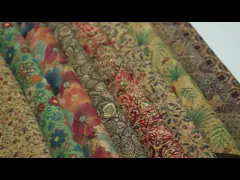 Анти- ссадина флористические 52 1.2mm напечатанная ткань пробочки video