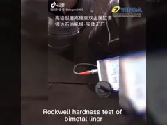 Triplex Mud Pump Parts Bimetal Liner Chromium 26-28% HRC Than 60 Stable