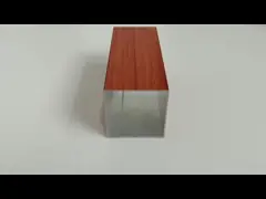 2.0mm Thickness 6063 Wood Grain Aluminium Profiles For Windows And Doors