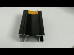 6063 Aluminium Extrusion Machined Black Pearl High Glossy Electro Aluminum Profiles for Glass Door