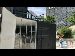 40 искусственного футов бассейна контейнера для перевозок Surfable стальной структуры video