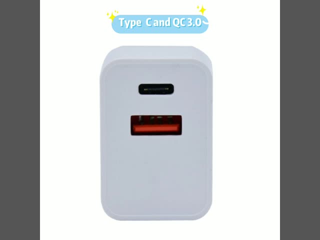 PD 18W Wall Fast Phone Type C 12V 1500mA Quick Charge Adapter