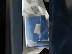 Ppe одежды изоляции медицинских поставок защитный одевает устранимое для больницы video