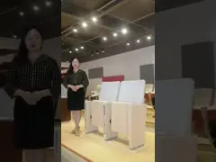 Стулья конференц-зала подлокотника твердой древесины, посадочные места театра предводительствуют стандартную упаковку video