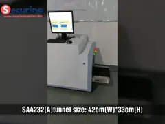 Транспортер металлоискателя пакета небольшой энергии блока развертки багажа размера x Рэй одиночной небольшой video