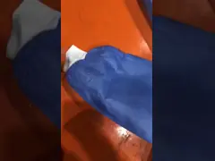 Ppe мантий длинной изоляции больницы рукава устранимый для докторов video