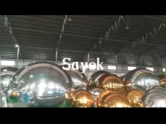Gold And Silver 2.5m Waterproof Inflatable Mirror Ball For Party