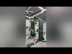 Мулти функциональный кроссовер кабеля тренера 3.5мм с машиной Смита video