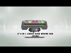 Luz de palco IP20 Moving Head Beam 5*40W 4 em 1 Rgbw DMX Disco Led Swing Beam Bar