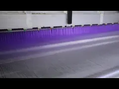 Линия пряжи Golded внутри почищенной щеткой ткани драпирования 140cm белья синеля video